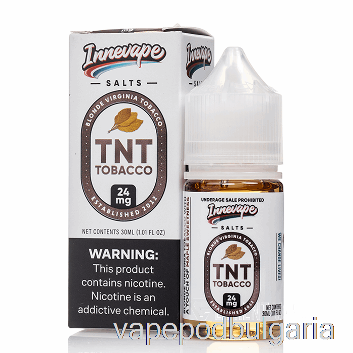 Vape Течности Tnt тютюневи соли - Innevape E-liquids - 30ml 50mg